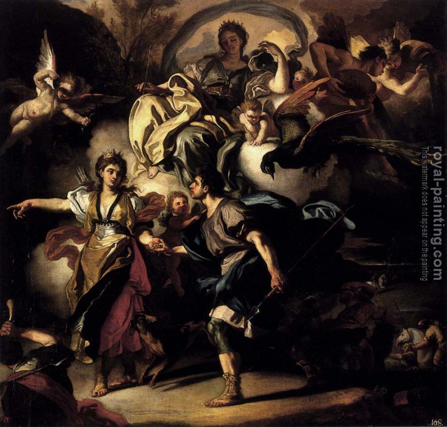 Francesco Solimena : The Royal Hunt Of Dido And Aeneas